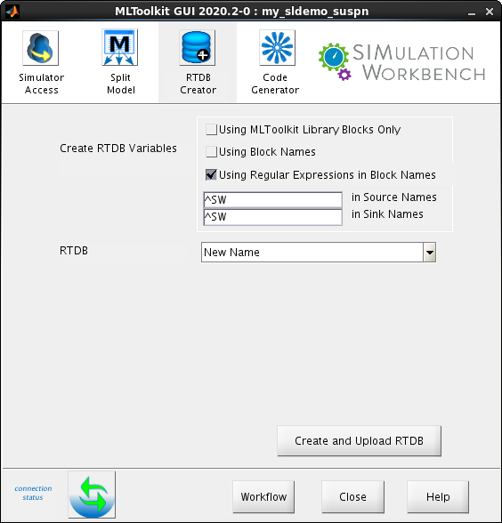 MLToolkit GUI RTDB Creator Tab
