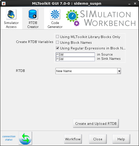 MLToolkit GUI RTDB Creator Tab